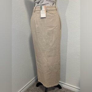 Tan Maxi Pencil Skirt Size Small New with tags